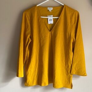 BNWT mustard yellow blouse